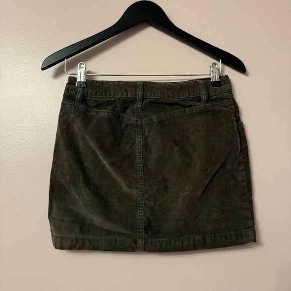 Urban Outfitters BDG Corduroy Mini Skirt Green Women Size 0 - Picture 3 of 5